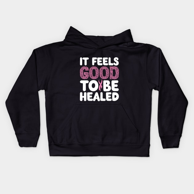 Positively motivational design for  Breast cancer warrior Kids Hoodie by madlymelody